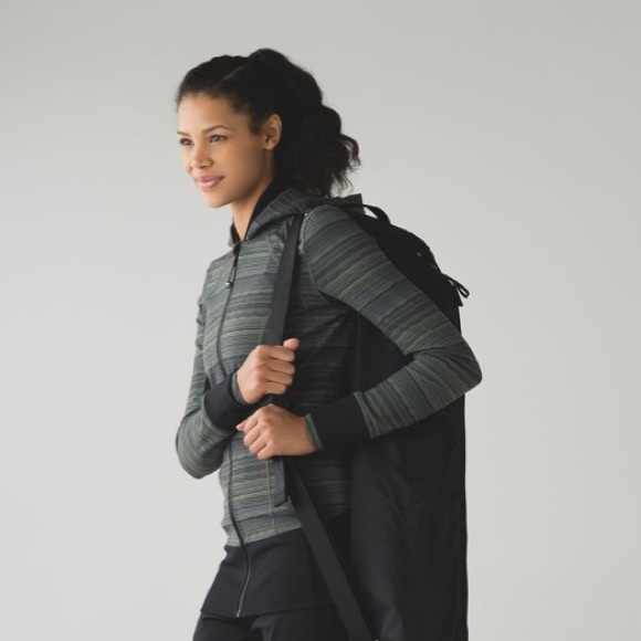 Lululemon Daily Practice Jacket Slate Green Black - Picture 4 of 8